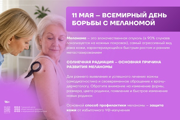 11 мая - Всемирный день борьбы с меланомой